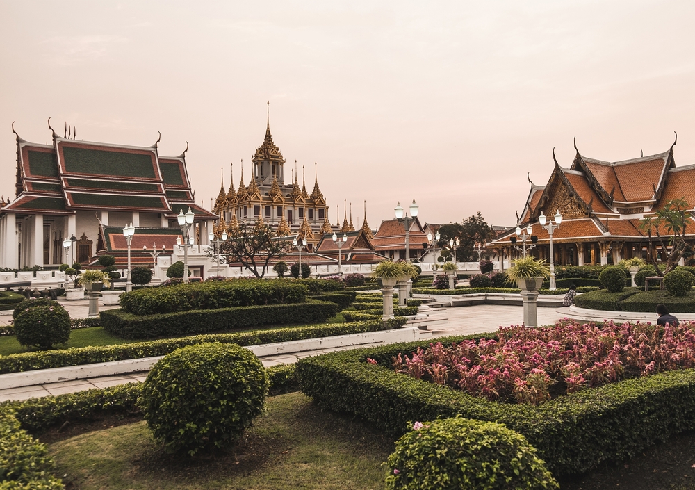 Ornate Buddhist temple in Thailand