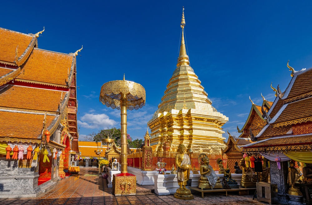 Golden temple in Chiang Mai