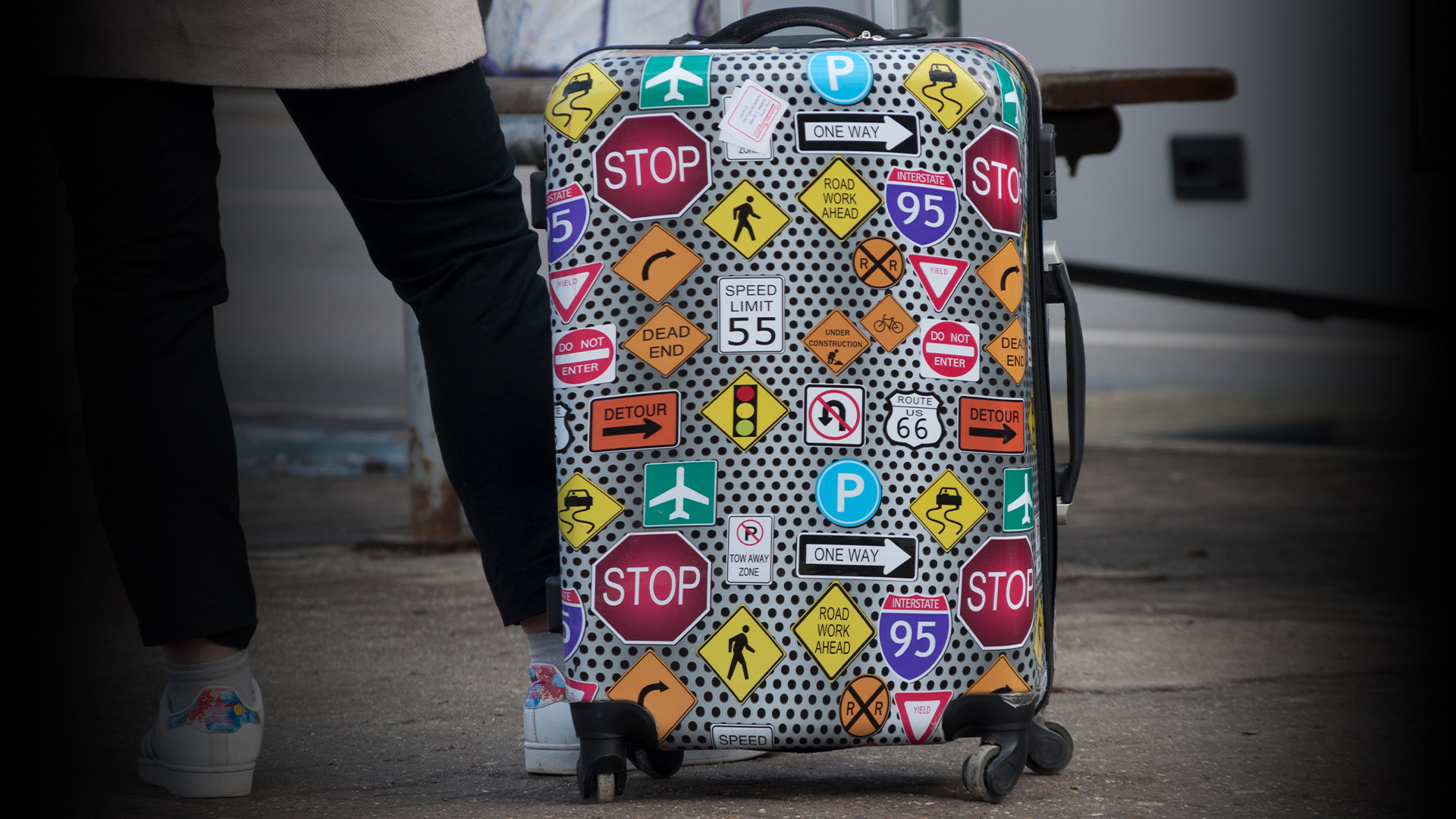 Funky suitcase